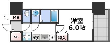 プレサンスドームシティの間取り画像