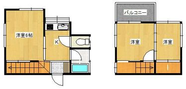 貸戸建住宅 富士見市鶴馬3丁目の間取り画像