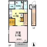 メゾン ド シュクル B棟の間取り画像