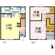 メゾネット八幡 A棟の間取り画像