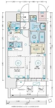 エステムコート三宮EASTⅤルシーダの間取り画像