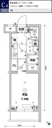 スカイコートパレス駒沢大学Ⅱの間取り画像