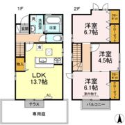 ロング マレ伊福町 A棟の間取り画像