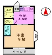 フォレストはなみずきの間取り画像