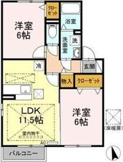 レクスト赤坂の間取り画像