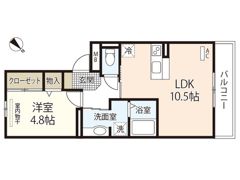 セジュール庚午北ヒルズの間取り画像
