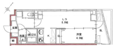 プロスタイルウェルス豊洲イーストの間取り画像