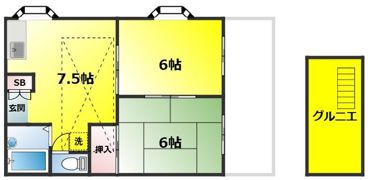 第1石井コーポの間取り画像