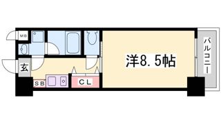 グレンパーク兵庫駅前の間取り画像