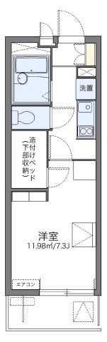 レオパレスティーケー7の間取り画像