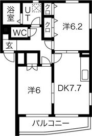 TRINITY(九之坪)の間取り画像