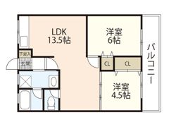 フレシール若草の間取り画像