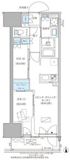 パークアクシス品川天王洲アイルの間取り画像