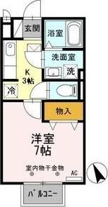 サンシティ スズイ Eの間取り画像