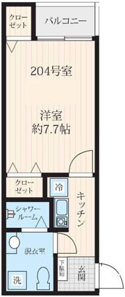 フォセット新大橋の間取り画像