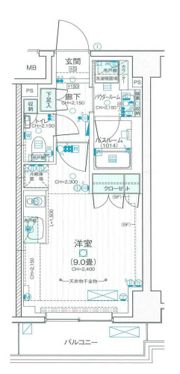 デュオステージ武蔵関の間取り画像