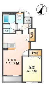 プラッツ・ステージⅠの間取り画像