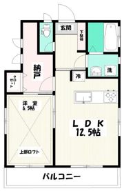 南町5丁目貸家2階部分の間取り画像