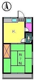 コーポいながきの間取り画像