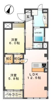 WIN’SⅡ(ウインズツー)の間取り画像