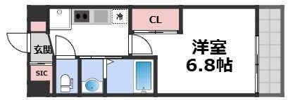 Luxe新大阪Ⅵの間取り画像