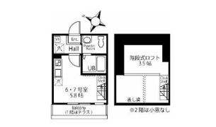 ハーミットクラブハウス横浜松ヶ丘の間取り画像
