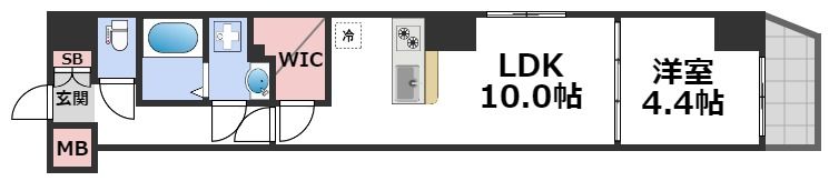 C.COLOR南新町の間取り画像