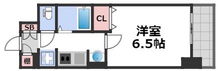 エステムコート難波サウスプレイスⅡレフィーナの間取り画像
