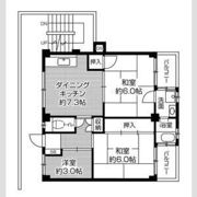 ビレッジハウス私部6号棟の間取り画像