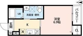 ハピネス八反(ハピネスハッタン)の間取り画像