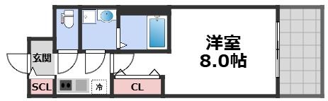 リヴェント玉造の間取り画像