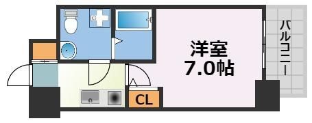 アドバンス心斎橋ラシュレの間取り画像