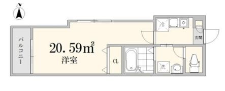 フェリーチェ荻窪Cの間取り画像
