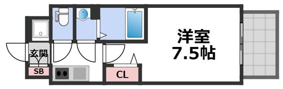 フォーリアライズ天王寺ソリオの間取り画像