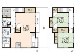 品川貸家2（己斐中3丁目）の間取り画像