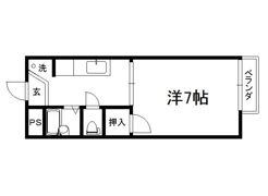 水山ハイツB棟の間取り画像