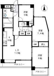 グランベールMOMOIの間取り画像