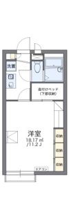 レオパレスプリフェールの間取り画像