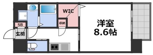 フォレストグレイス深江橋Ⅱの間取り画像