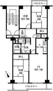 寝屋川東ファミリータウン東二番館の間取り画像