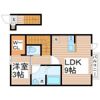 anyre台原Ⅱの間取り画像