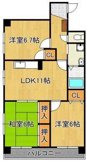 エクセル青葉台IIの間取り画像