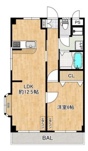 モトハシマンションの間取り画像