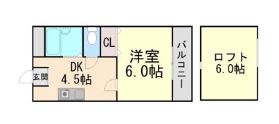 GARDENTREE岡町の間取り画像