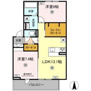ハイムセラ出水の間取り画像