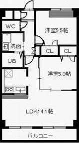 サニーコート・Kの間取り画像