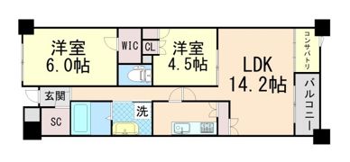 プラウド箕面船場の間取り画像
