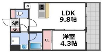 プレジオ塚本ASIANの間取り画像