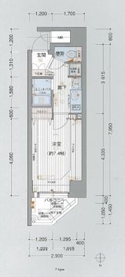プレサンス心斎橋リベルタの間取り画像