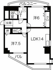 NYレジデンスいりなかの間取り画像